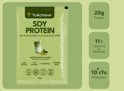 Matcha Latte Soy Protein Sachet - YuAchieve™-YuAchieve™